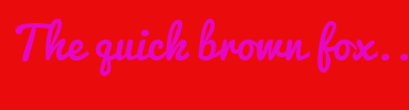 Image with Font Color E707C2 and Background Color EA0C0C